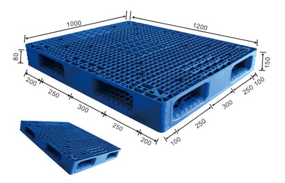 Máy nghiền bột sử dụng Pallet nhựa xếp chồng